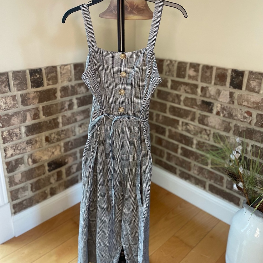 plaid romper
